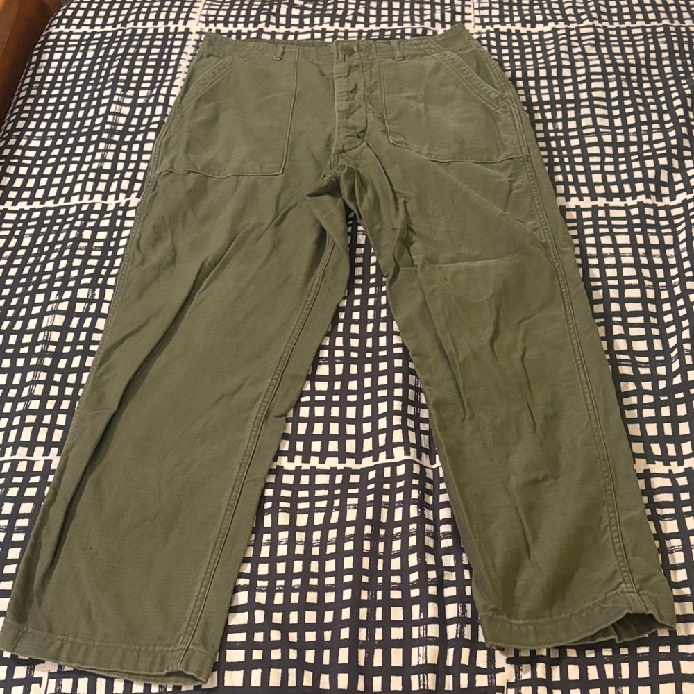Vintage US Army Button Fly Pants Size 36x31